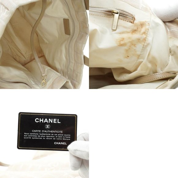Auth Chanel Travel Line Tote Bag Nylon #26990C12 - Picture 12 of 14